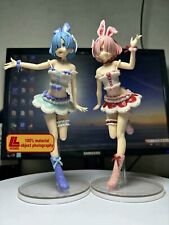 Anime Re Rem Ram bunny rabbit girl cute 2pcs PVC action Figure Toy Doll Gift picture