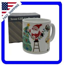 Vintage Avon Christmas Lights Mug Santa Tree Toys Reindeer  New in box  picture