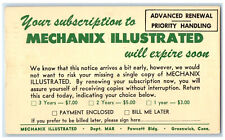 1957 Your Subscription to Mechanix Illustrated Greenwich CT Postal Card picture