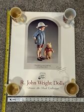 R. John Wright Dolls Winnie The Pooh Collection Poster Autographed  1997 picture