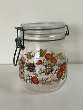 Vintage Bail Jar Vegetables Flowers Canister Canning With Lid Glass Seal Unique picture