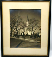 Picture Vintage JOHN WANAMAKER Frame Newton Presbyterian Church Picture Steeple picture