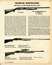 1975 Print Ad of Marlin Model 120 Magnum Pump Action Shotgun picture