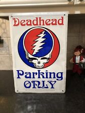 Grateful Dead Steal Your Face Deadhead Parking Only Sign from 1999 picture