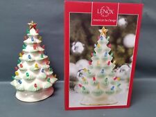 LENOX Treasured Traditions Porcelain Light Up Christmas Tree in Box - Tested picture