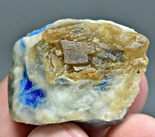 V. Rare Fluorescent Phlogopite Crystal w/ Sodalite and Afghanite Specimen, 92 Ct picture