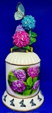 Vintage Butterfly Garden Hydrangea Music Box (works see video) picture
