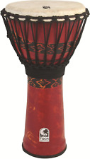SFDJ-9RP Freestyle Rope Tuned 9-Inch Djembe - Bali Red Finish picture