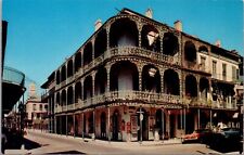 New Orleans Lace Balconies 700 Royal Street Louisiana Chrome Vintage Postcard 9L picture