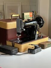 Vintage 1953 Singer Model 99K Sewing Machine with Cabinet, Foot Pedal picture