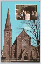 Newport Rhode Island RI - St Marys Church JFKs Marriage Insert Postcard picture
