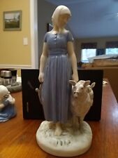 Vintage Bing & Grondahl Porcelain Girl with Sheep  picture