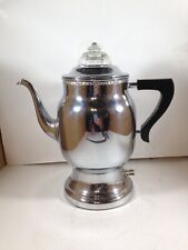 Vintage Manning Bowman Chrome Percolator Coffee Maker K120 No Cord picture