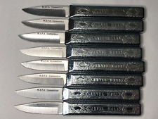 Carvel Hall Crab Knife Set of 8 From MSFA Convention Maryland State Fire Asso. picture