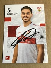 Konstantinos Mavropanos, Greece 🇬🇷 VfB Stuttgart  2022/23 hand signed picture