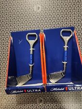 Lot Of 2 Michelob Ultra Beer Golf Club Shaped Beer Opener Bottle Speed OpenerNEW picture