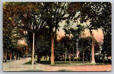Main Street Gorham Maine ME 1908 Postcard picture