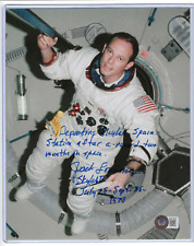 Apollo Astronaut Jack R. Lousma Signed 8x10 Photo Spacewalk Sky Lab II (Beckett) picture