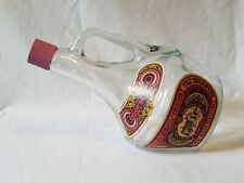 Vintage Catawba Pink Gold Permium Wine Paper Seal Tilt Glass Wine Bottle picture