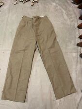 ORIGINAL WWII US ARMY M1938 WOOL COMBAT FIELD TROUSERS- SMALL 32 WAIST picture