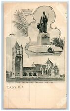 c1900 Robert Ross Monument Oakwood Cemetery Crematory Troy New York NY Postcard picture