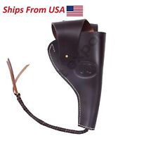 Colt US M 1917/1942 .45 ACP Revolver Leather U.S. M2 WWI Holster - Dark Brown picture