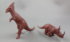Marx 2nd Series Dinosaurs Vintage 1960s Plastic Prehistoric Playset Set of 2 picture