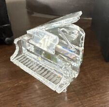 SWAROVSKI Crystal Grand Piano Frosted Keys with Stool And Mirror Base 3x2x2 picture