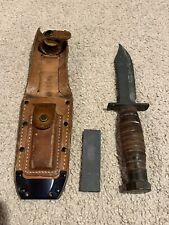 6-89 ONTARIO JET PILOT Survival KNIFE w/ Sharpening Stone picture
