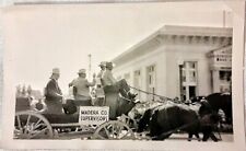 Vintage 1940's Photo of People Men in Parade Wagon in Madera County California  picture