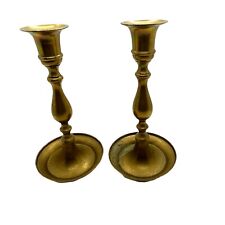 Brass Candlesticks Gothic Retro Decorative Candle Holders Set Of 2 Vintage  picture