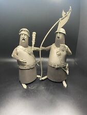 Pair Of Michel Laude Pewter Soldiers  Medieval Knight Art picture