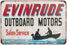 1964 Evinrude Outboard Motors Vintage Look Reproduction metal sign picture