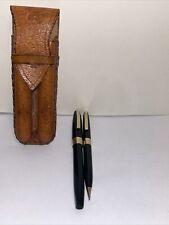 Vintage Sheaffer  14k Gold Nib Lifetime White Dot Fountain Black Pen/Pencil Lot picture