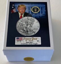  President Donald Trump...2016 American Silver Eagle .999 Silver Coin with COA* picture