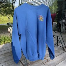 Riviera Hotel And Casino 50th Anniversary Vintage Crew Neck Sweat Shirt LG Blue picture
