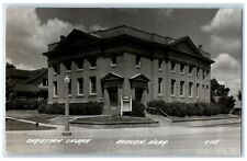 c1940's Christian Church Scene Street Auburn Nebraska NE RPPC Photo Postcard picture