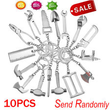 10Pcs Creative Repair Tool Wrench Spanner Key Chain Ring Keyring Metal Keychain picture