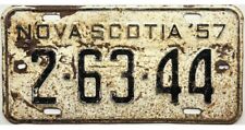 *BARGAIN BIN*  1957 Nova Scotia License Plate #2-63-44 picture
