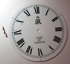 GvR Jans of London Ceiling Clock Face Plate 8 inch Round Repair Part Vintage picture