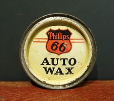 NICE 1930s Phillips 66 Auto Wax Tin picture
