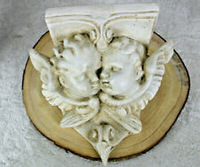 Gorgeous french antique religious chalkware putti angels wall console  picture