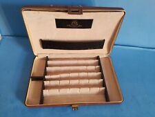 VINTAGE SHIELD CUFFLINKS BOX.NOT GREAT CONDITION.CHECK PHOTOS. picture