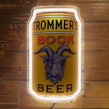 Trommer's Bock Beer Bar Poster Room Wall Decor Silicone LED Neon Light Sign S3 picture