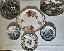 Mixed Lot Of 6 Plates From England # 1450 picture