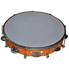 Tambourine With Head Aluminium Hand Percussion Musical Instrument 12 Inch picture