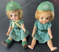 2 RARER 1964 Vintage GIRL SCOUT EFFANBEE FUFFY 8” DOLLS picture