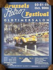 2000 Brussels Retro Car Festival Poster FERRARI 412P Ford GT40 1967 Spa 1000 kms picture