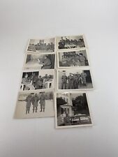 VINTAGE SPAINISH MILITARY PHOTOS LOT OF 8 BLACK WHITE DRINKING PARTYING GOOFY picture