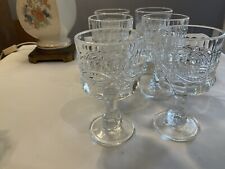 Antique 1800s EAPG Water Goblets or Wine Glasses in Set 6 picture